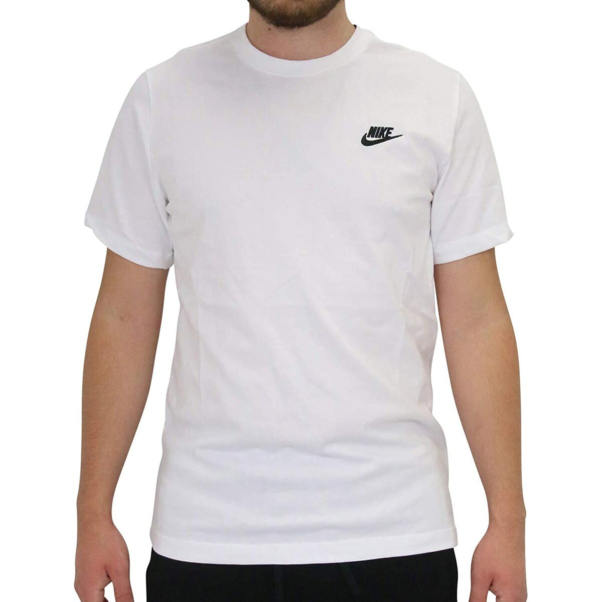 T-shirt a maniche corte da uomo Nike AR4997 101 Bianco da uomo