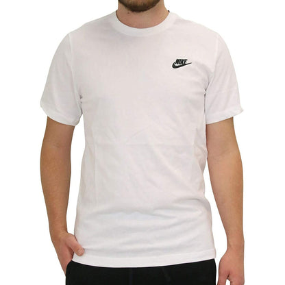 T-shirt a maniche corte da uomo Nike AR4997 101 Bianco da uomo