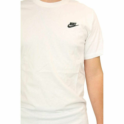 T-shirt a maniche corte da uomo Nike AR4997 101 Bianco da uomo