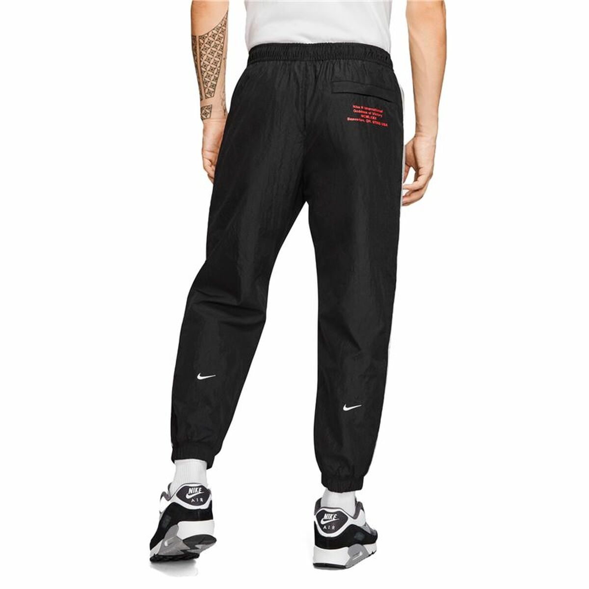 Pantaloni della tuta da bambino Nike Swoosh Neri