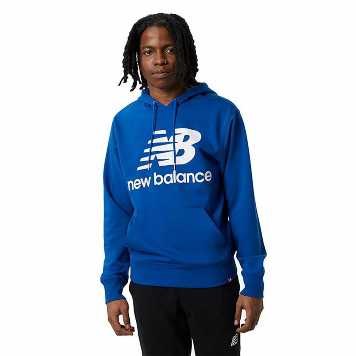 Felpa con cappuccio da uomo New Balance Blu