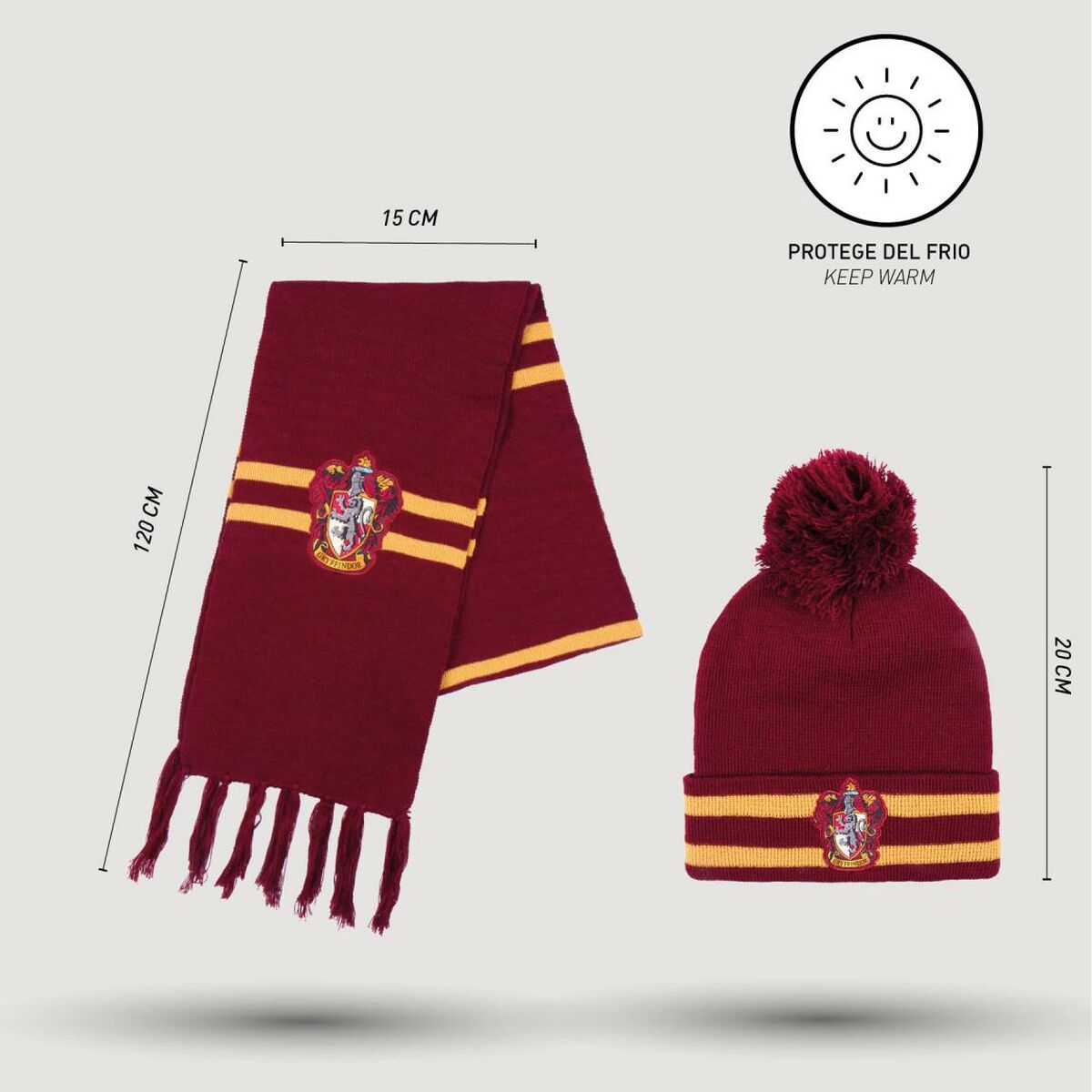 Cappello e Sciarpa Harry Potter Rosso