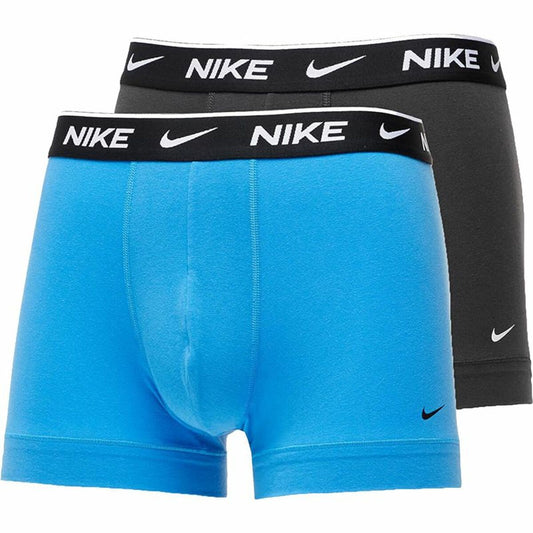 Confezione di Mutande Nike Trunk Grigio Blu 2 Pezzi