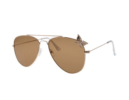 Occhiali da sole da donna Aviator in metallo devoted